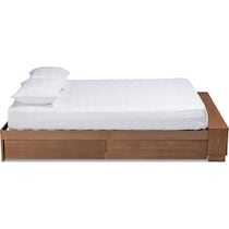 calista dark brown king bed   