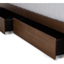 calista dark brown king bed   
