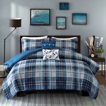 callen blue twin bedding set   