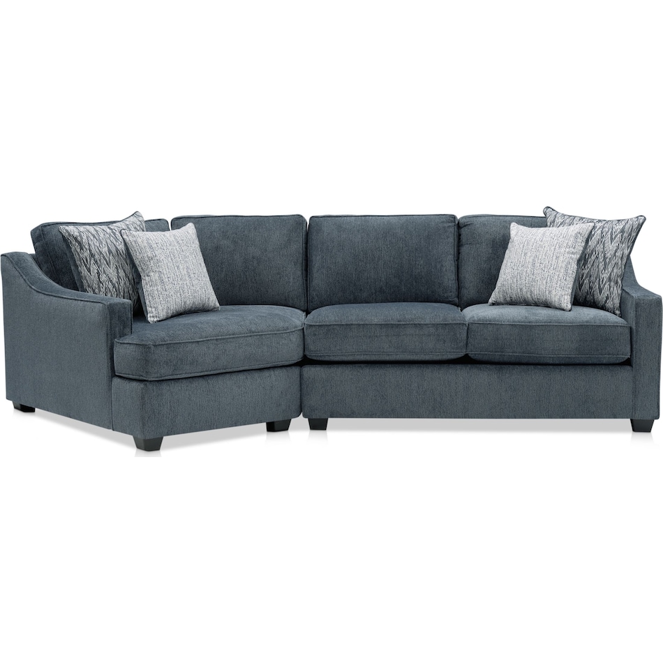 Callie 2-Piece Sectional with Cuddler | Value City Furniture