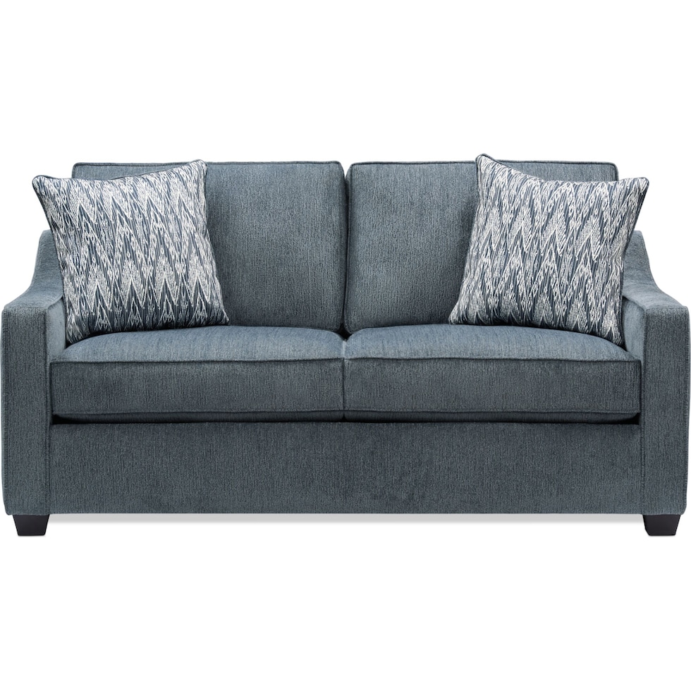 callie blue loveseat   