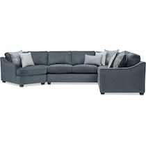 callie blue sectional   