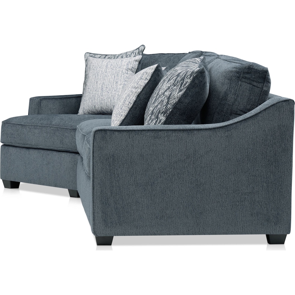 callie blue sectional   