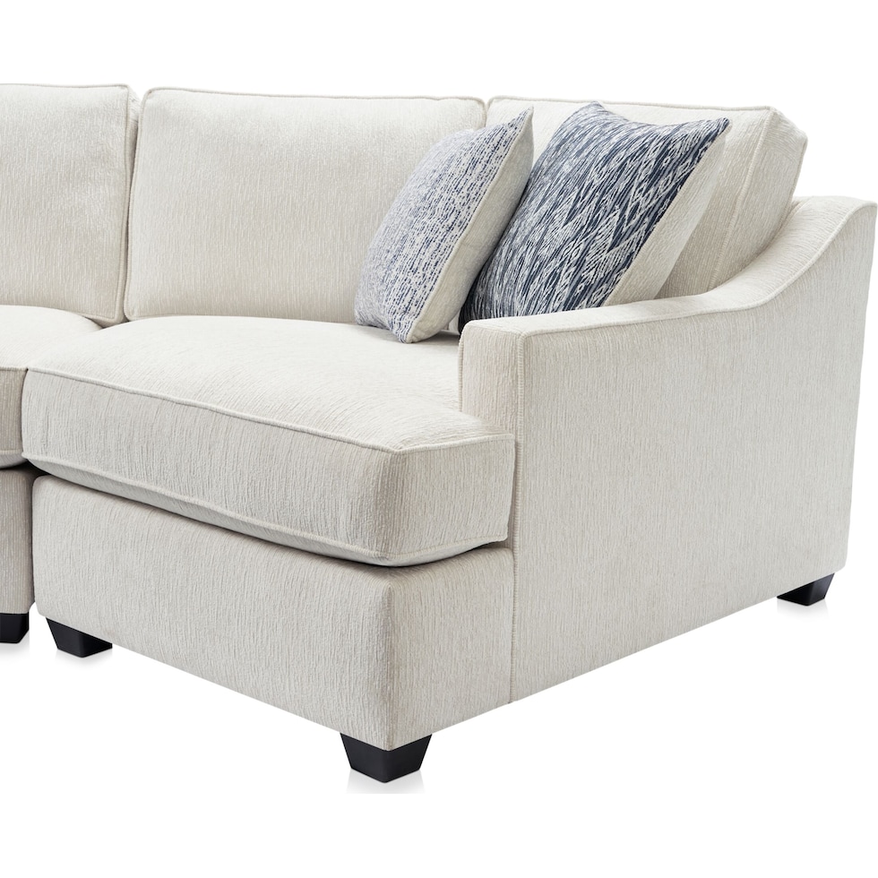 callie white sectional   