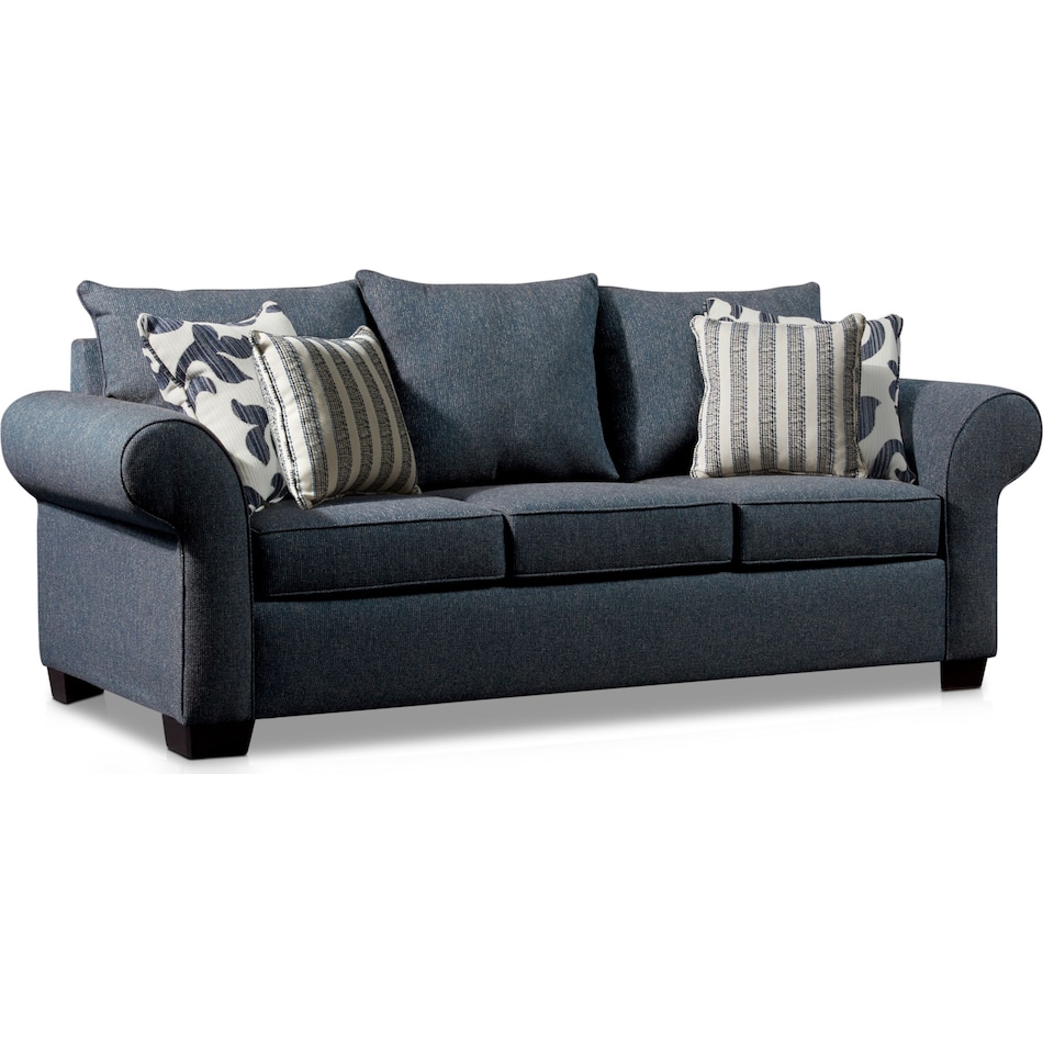 calloway blue sofa   