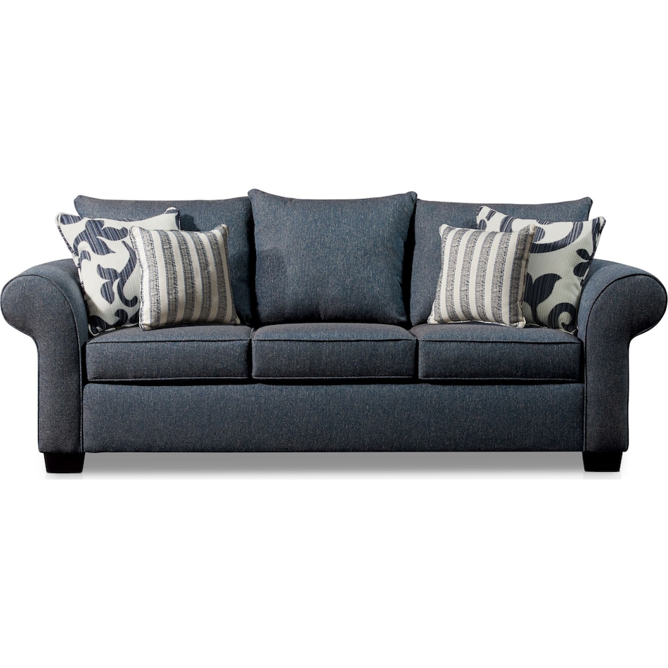 calloway blue sofa   