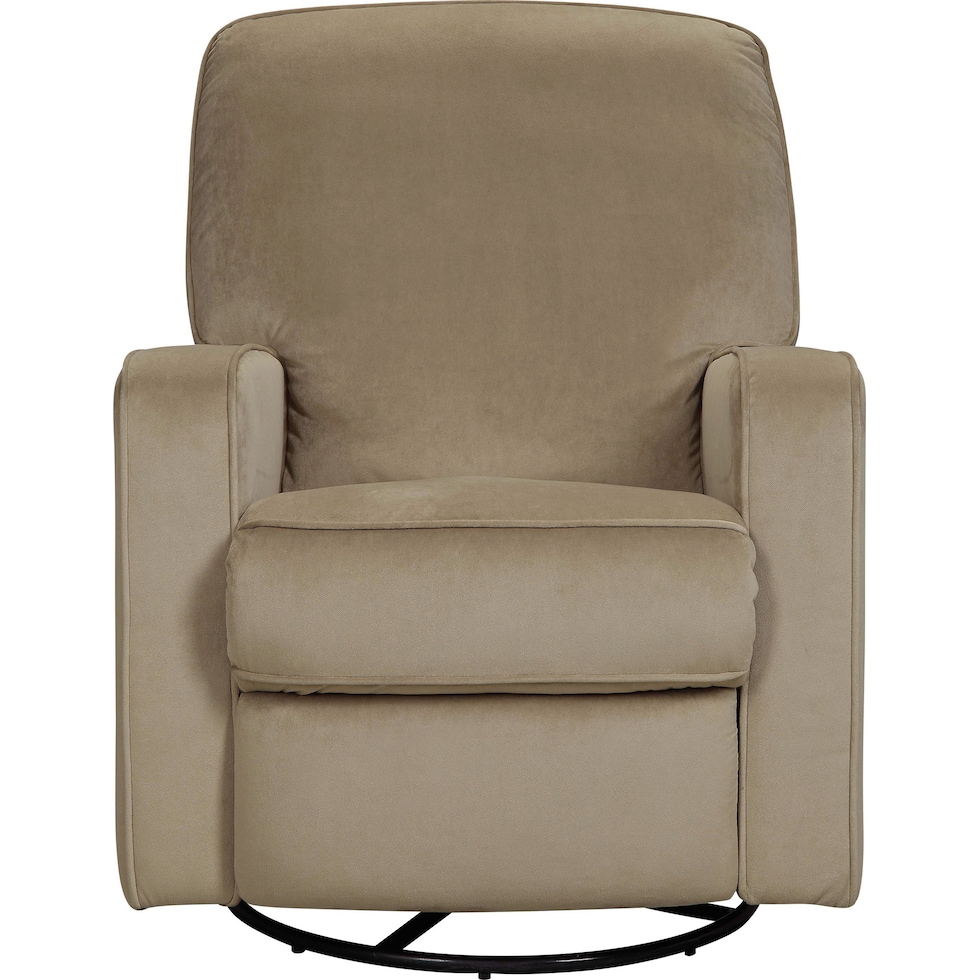 cally dark brown glider recliner   