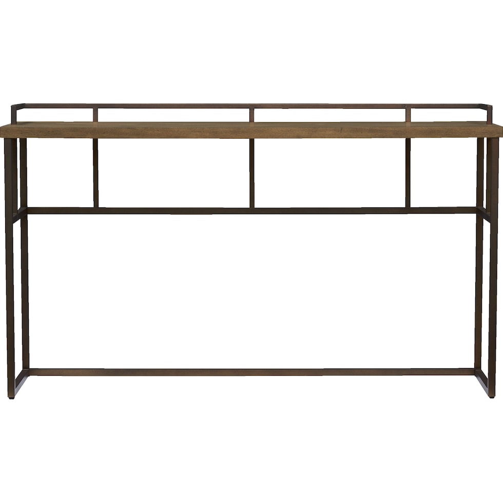 calypso dark brown console table   