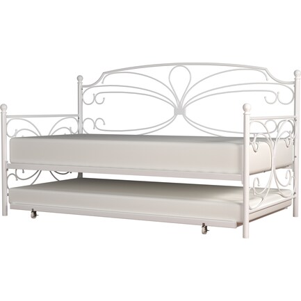 Cambry Twin Trundle Daybed - White