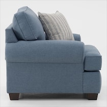 camden living room blue chair   