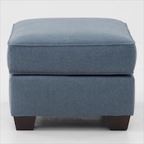 camden living room blue ottoman   