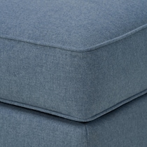 camden living room blue ottoman   