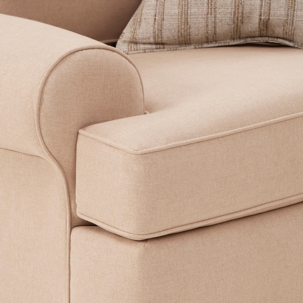 camden living room light brown loveseat   