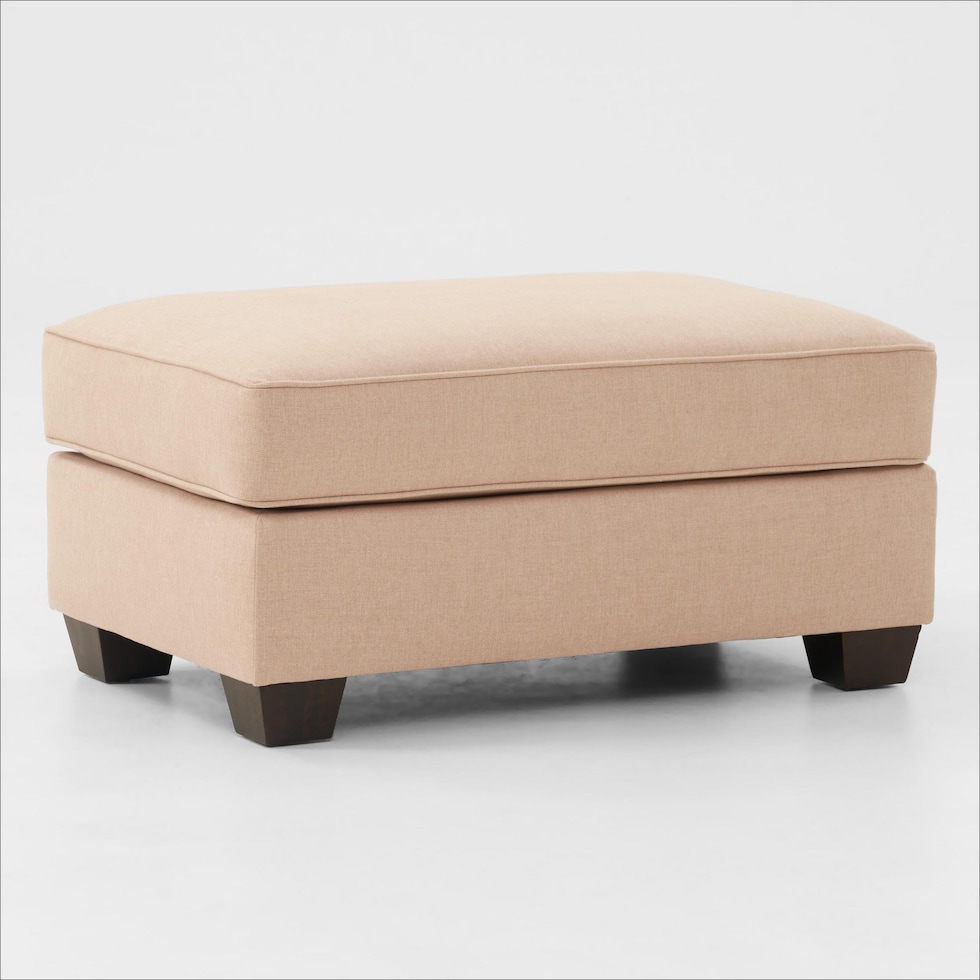 camden living room light brown ottoman   