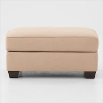 camden living room light brown ottoman   