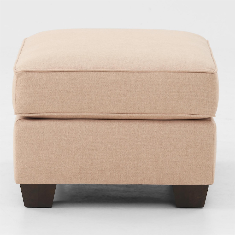 camden living room light brown ottoman   