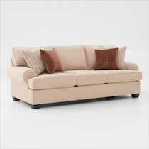 camden living room light brown sofa   