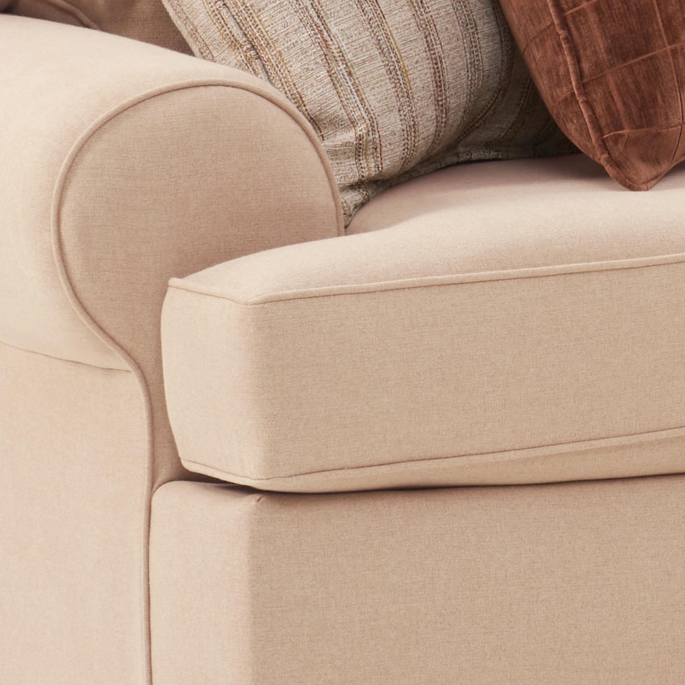 camden living room light brown sofa   