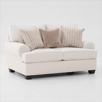 camden living room neutral loveseat   