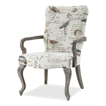 camden cream accent chair   