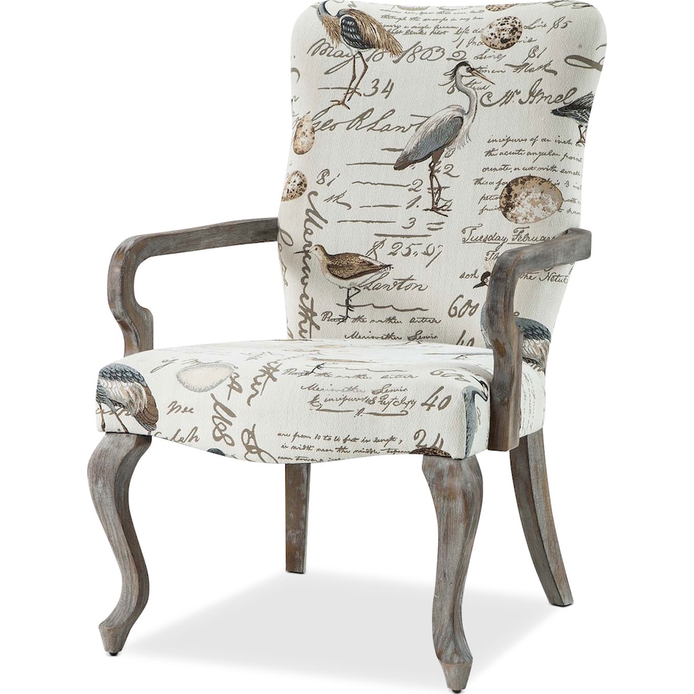 camden cream accent chair   