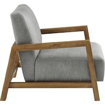 cameron gray accent chair   