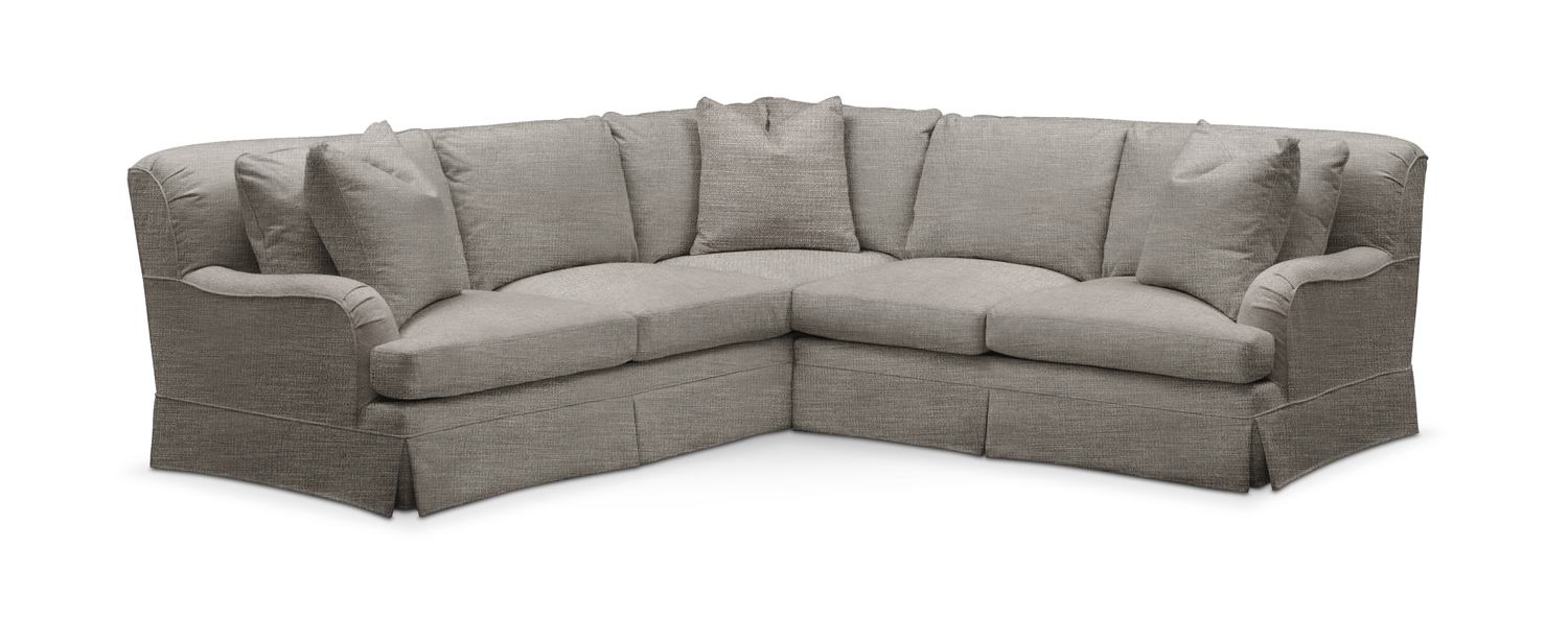 Campbell 2Piece Small Sectional Value City Furniture and Mattresses