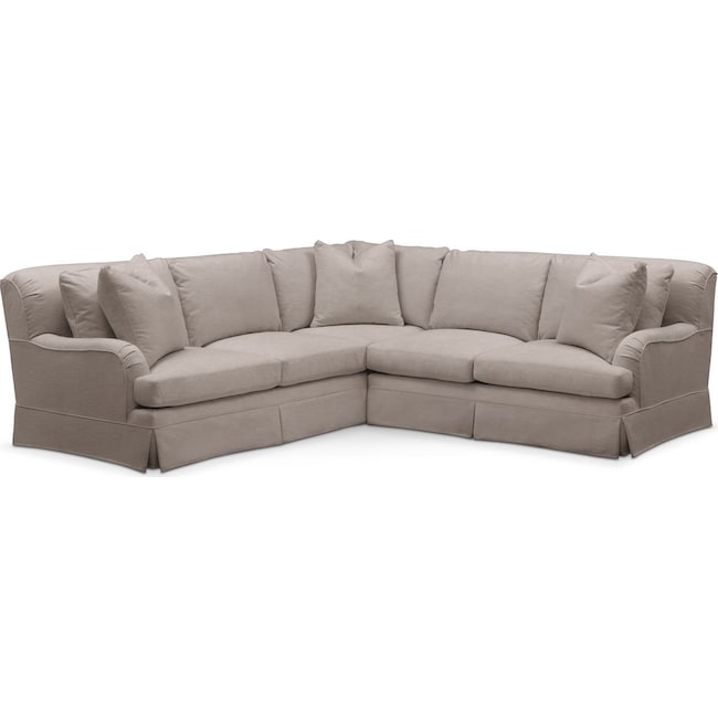 Living Room Furniture - Campbell 2-Piece Small Sectional