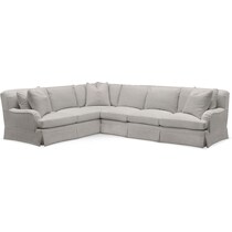 campbell gray  pc sectional with right facing sofa   