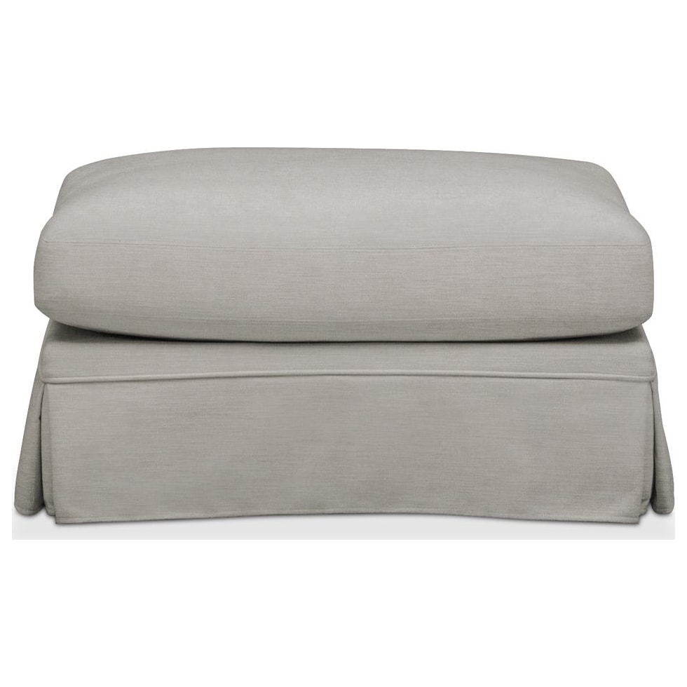 campbell gray ottoman   