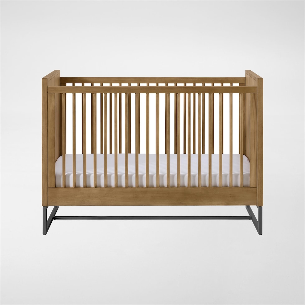 camryn light brown crib   