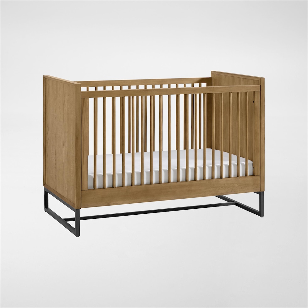 camryn light brown crib   