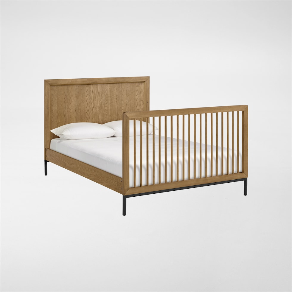 camryn light brown crib   