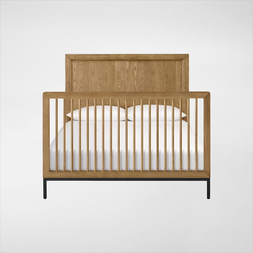 camryn light brown crib   