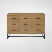 camryn light brown dresser   