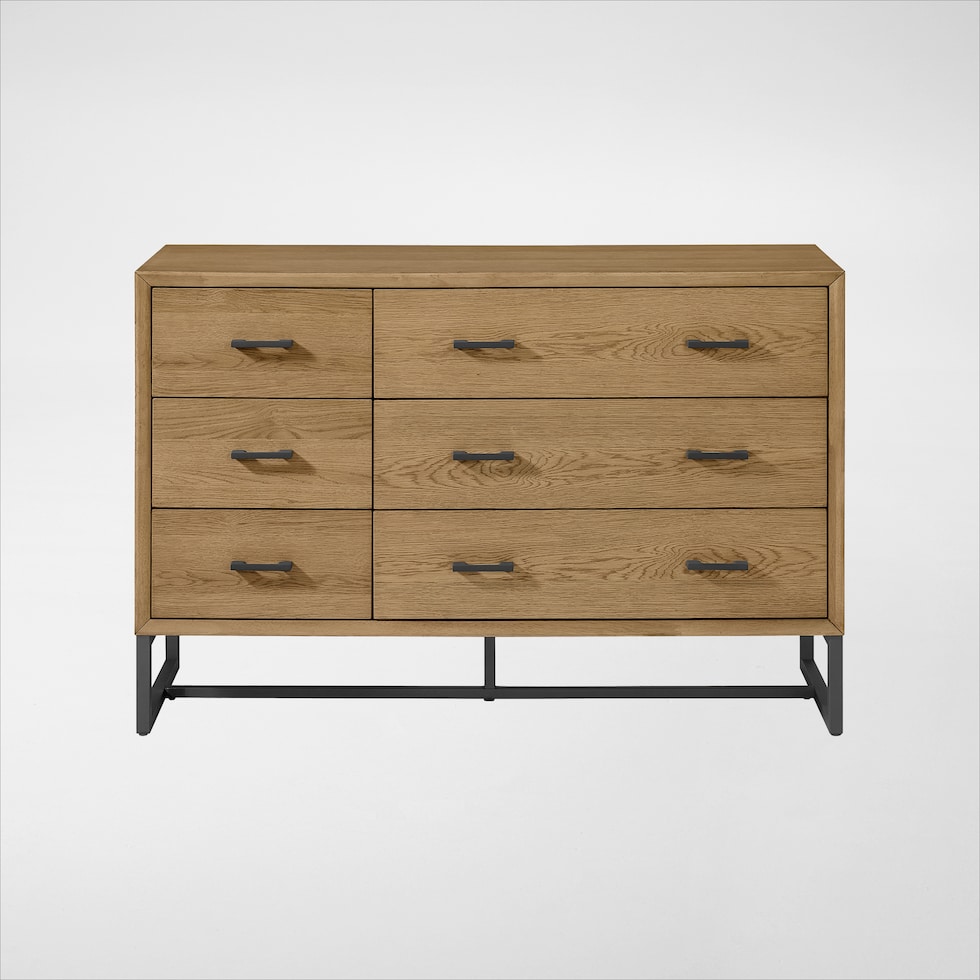 camryn light brown dresser   