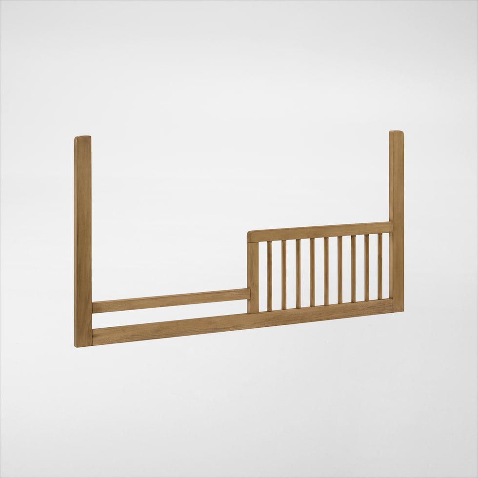 camryn light brown toddler rail   