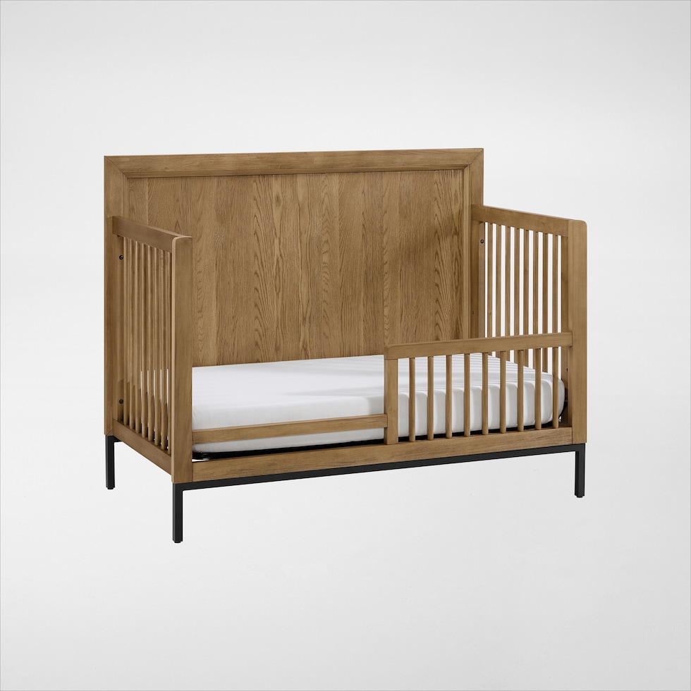 camryn light brown toddler rail   