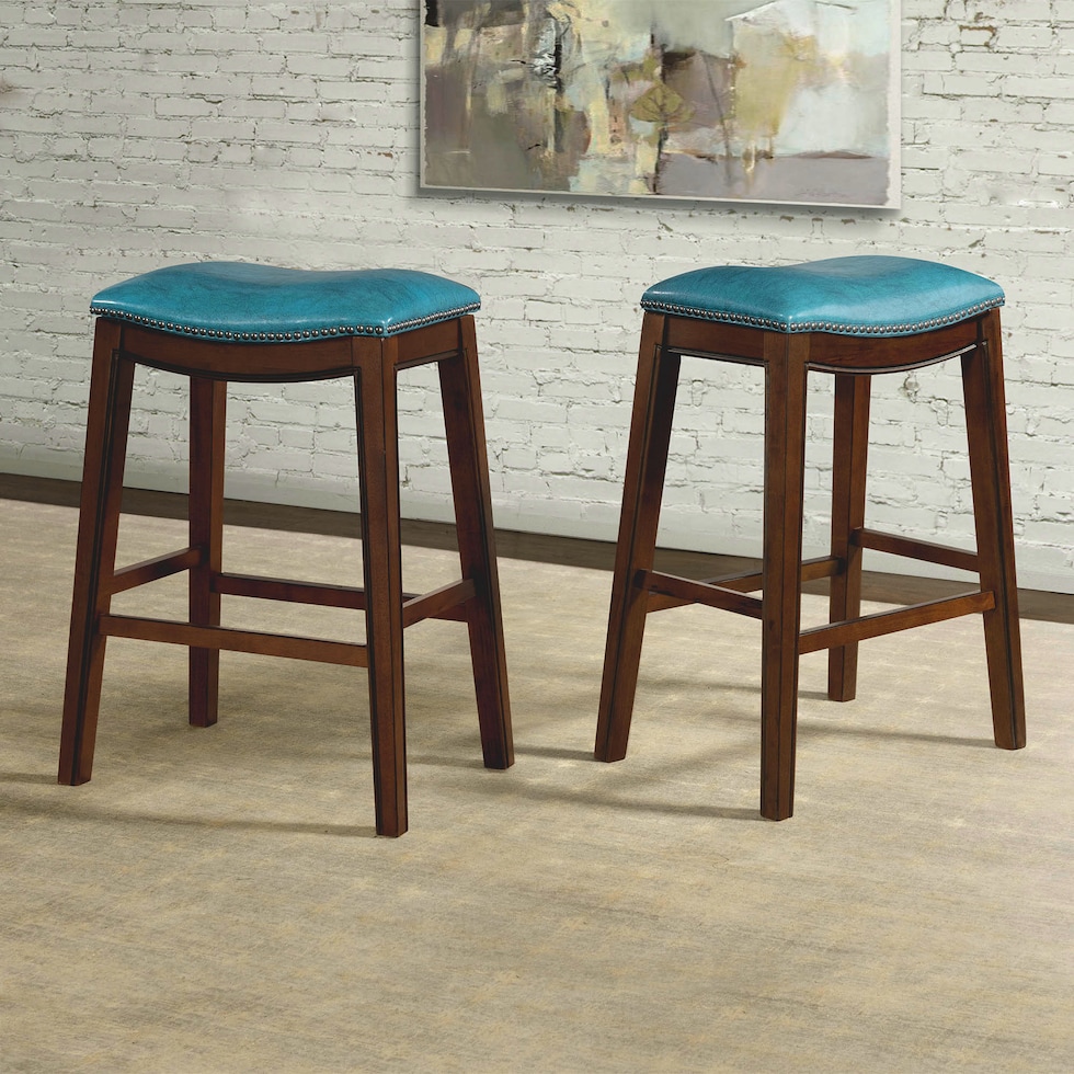 canby blue bar stool   