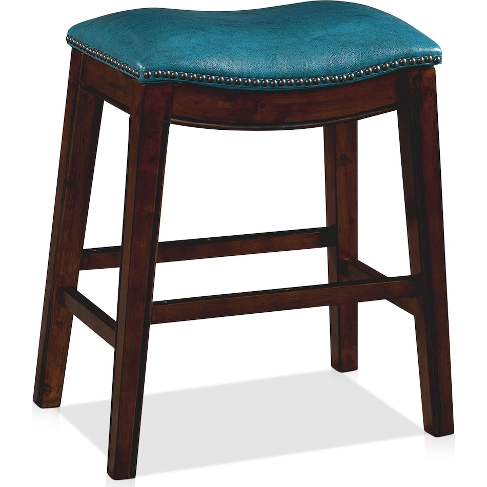 canby blue counter height stool   