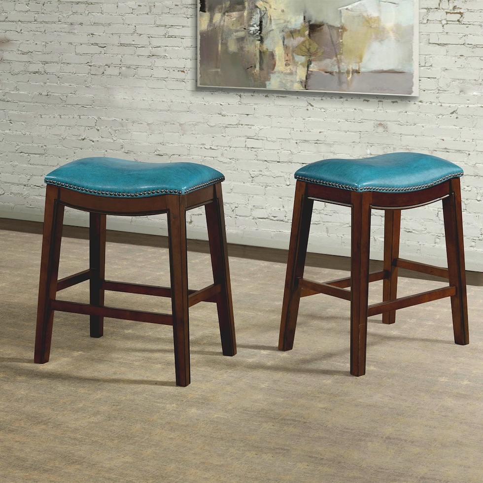 canby blue counter height stool   