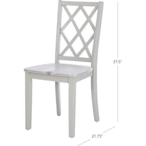 candice gray dining chair   