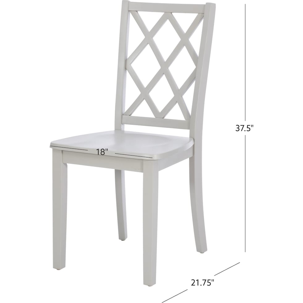 candice gray dining chair   