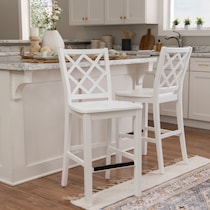 candice white counter height stool   