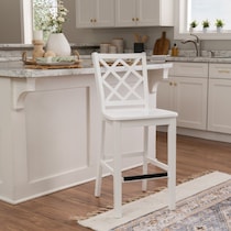 candice white counter height stool   