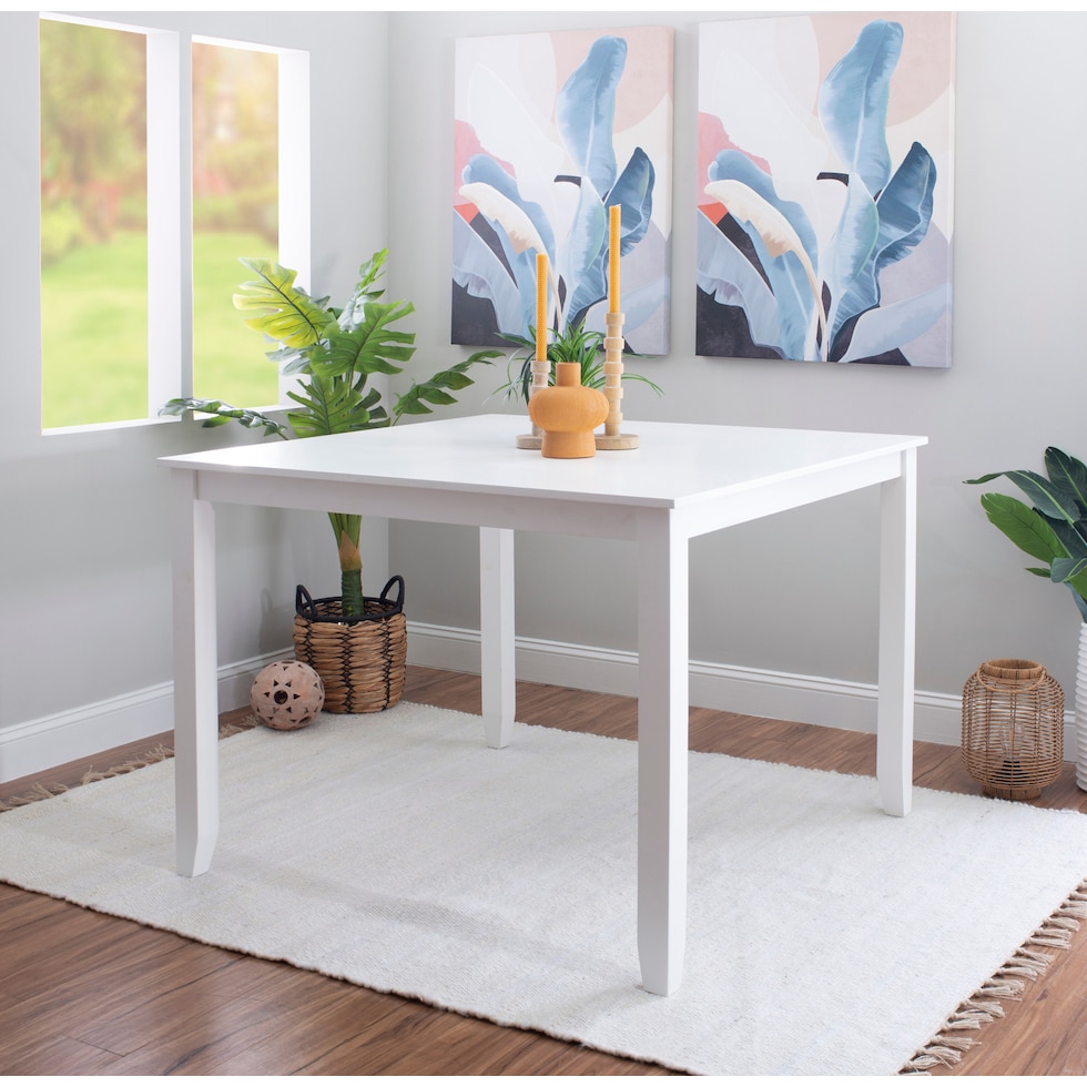 candice white counter height table   