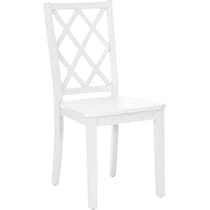 candice white dining chair   