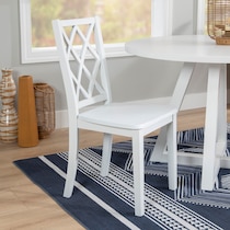 candice white dining chair   