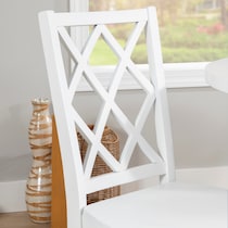 candice white dining chair   