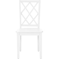 candice white dining chair   